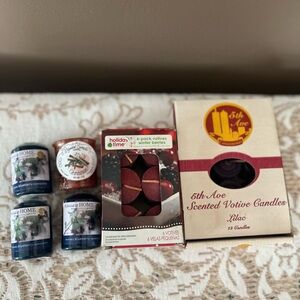 Scented Votive Candles Large Bundle: Yankee Candle, Colonial at Home Blueberry